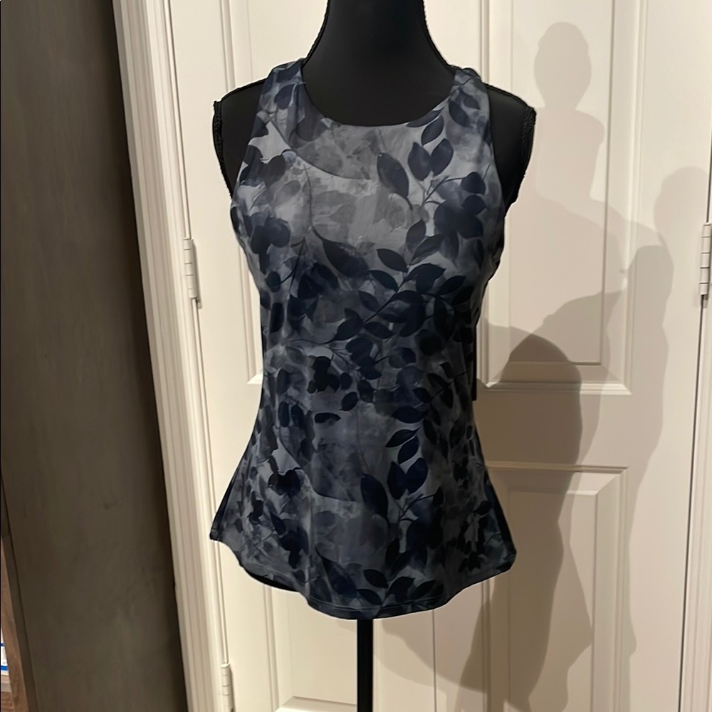 Old Navy Active Powersoft Leaf Pattern Tank Top (C)